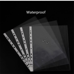 3holes&11 holes punch pockets Clear sheet protector