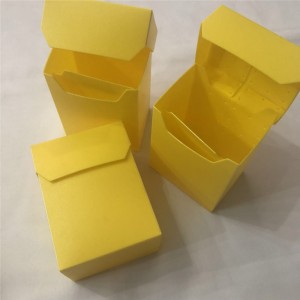 Plastic yellow tcg playing cards Holder box